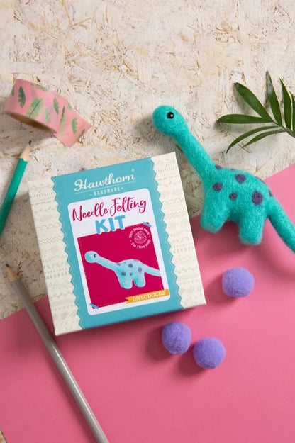 Hawthorn Handmade Diplodocus Mini Felting Kit