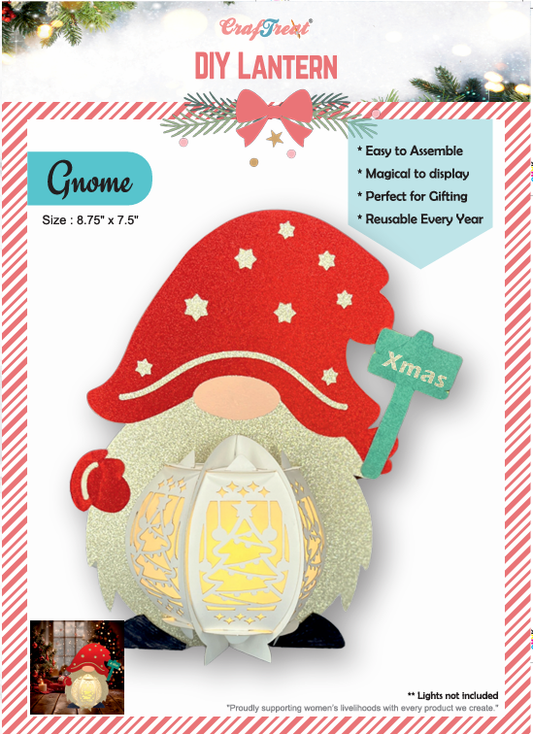 CrafTreat DIY Paper Lanterns - Gnome