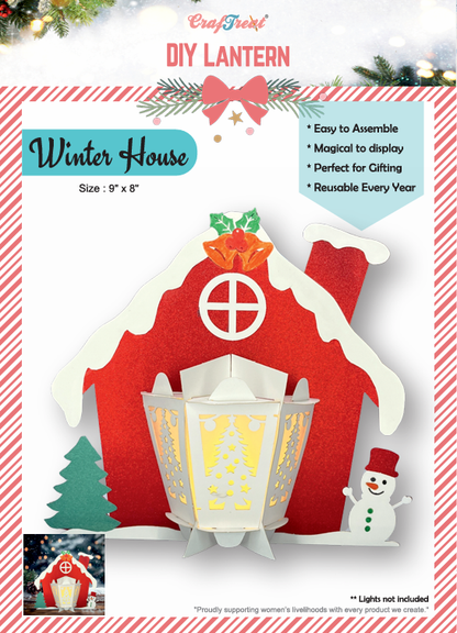 CrafTreat DIY Paper Lanterns - Winter House
