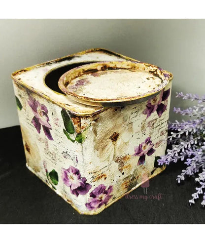 Dress My Craft Transfer Me - Violet Roses (12.5"x18.5")