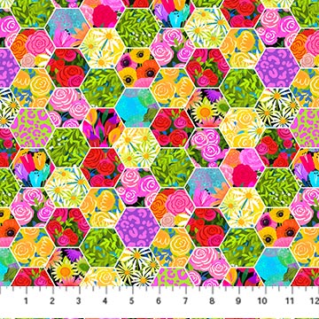 Cynthia Frenette - Retraite de courtepointe - Hexies Floral - DP25149-10