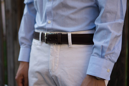 The Milestone Belt - Brown Formal 100% Real Leather Belt Made in Canada