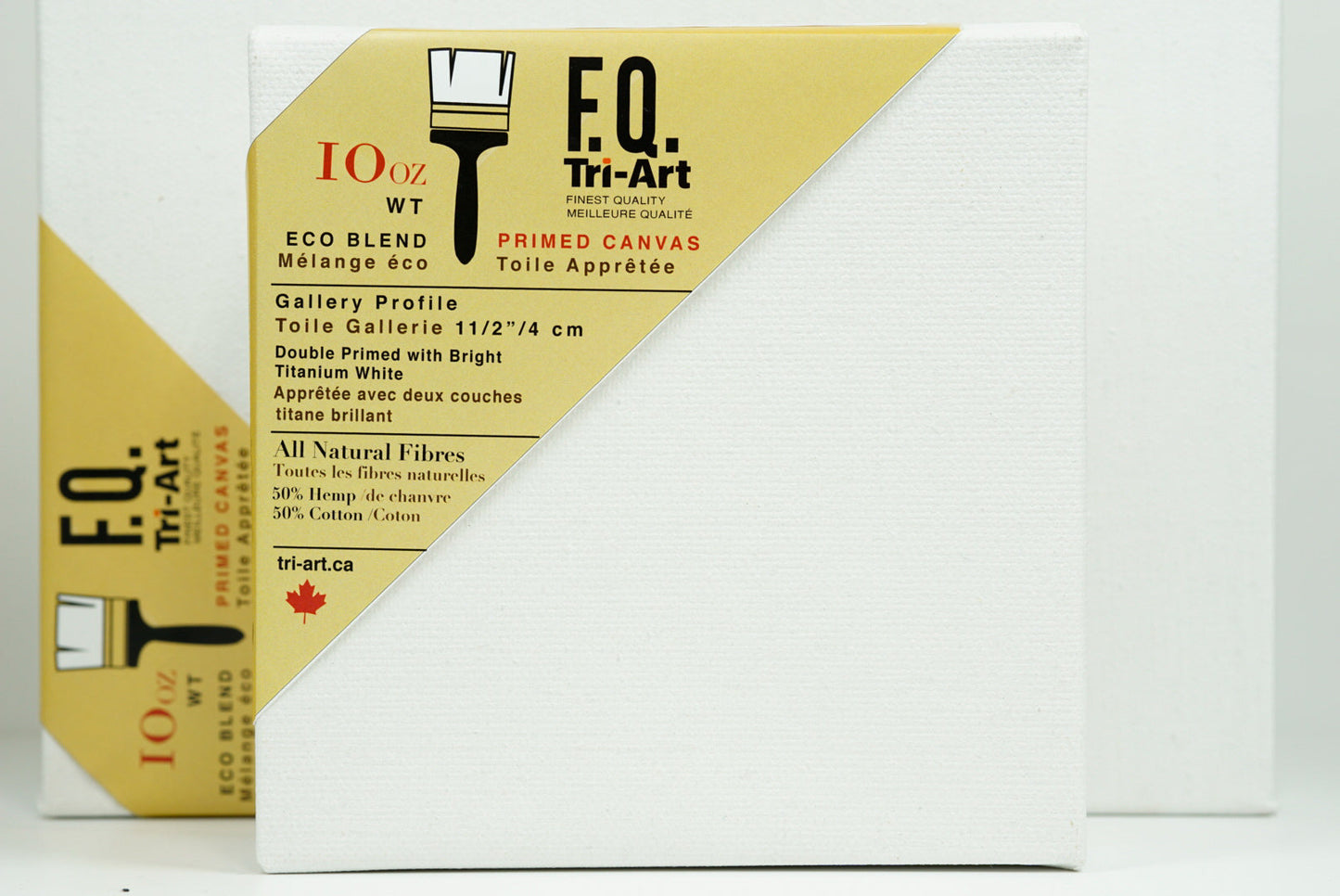 Tri-Art FQ Stretched Canvas - Artist Gallery 1 1/2" Profile Primed - 18x18"