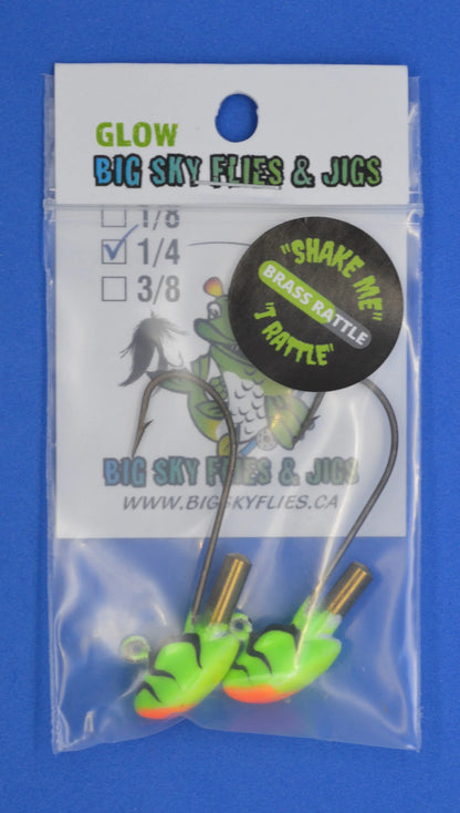 🍁Big Sky Erie Rattle Jigs 1/4oz 2/pack