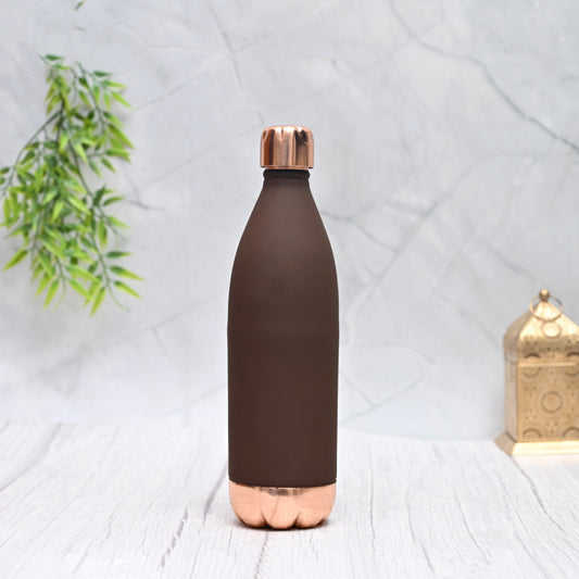Bouteille Atlas en Soie de Cuivre Pur (Marron) 1000 ML