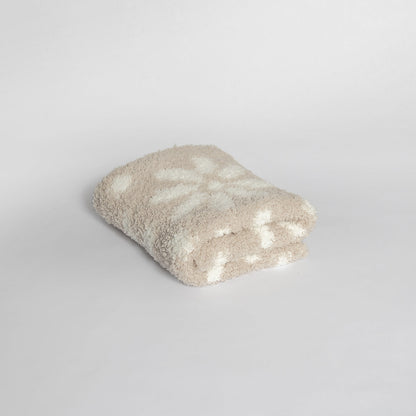 Blushing Beige & White Daisy Print Lovey