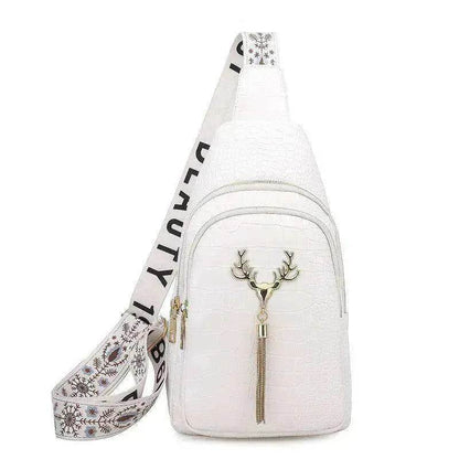 Deer Tassel Design Crossbody Bag For Women