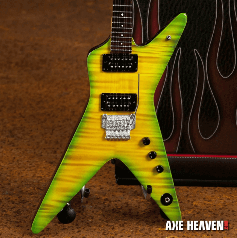Dimebag Darrell Signature Slime Dime Miniature Guitar Replica