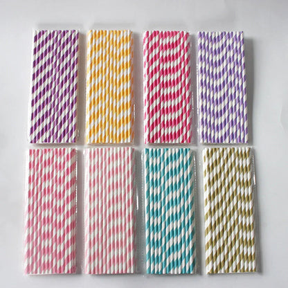 Disposable paper straws