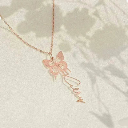 Diy Design Name Personality Unique Butterfly Necklace