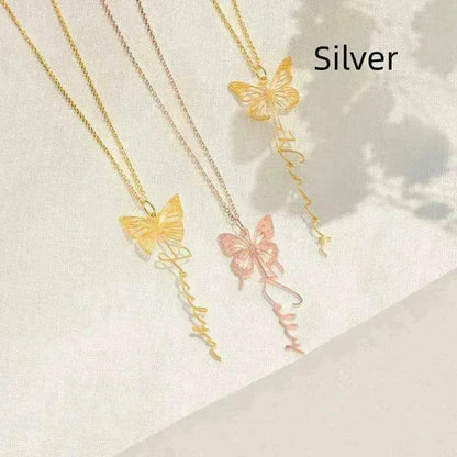 Diy Design Name Personality Unique Butterfly Necklace