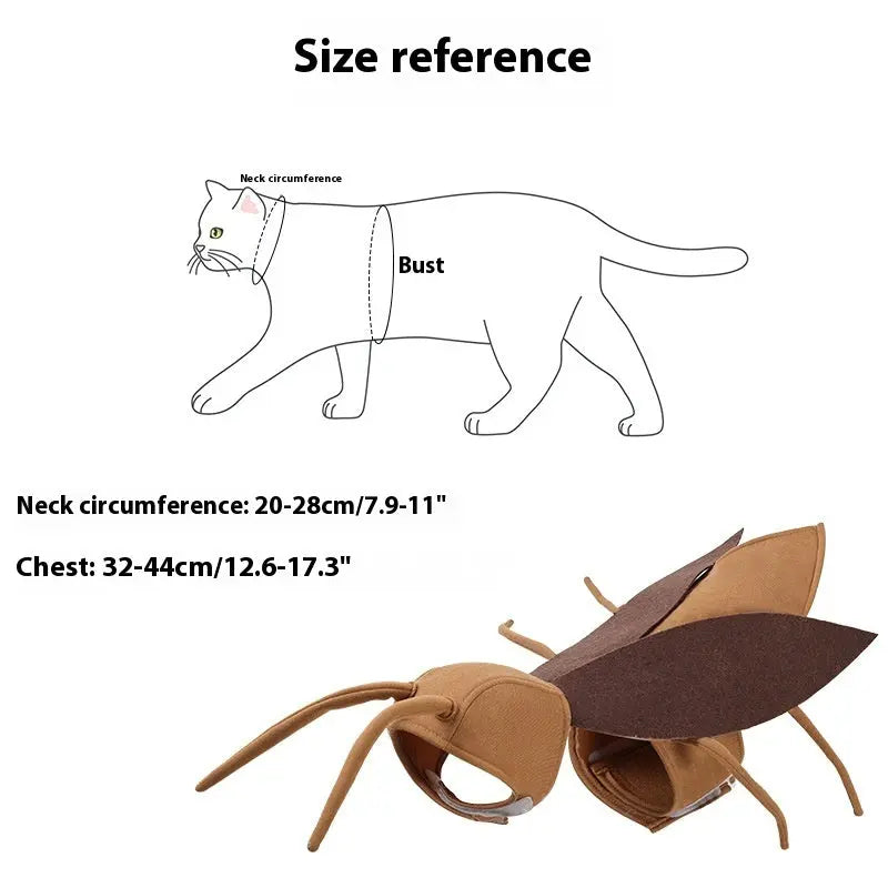 Dog Holiday Clothing Cute Cat Cockroach Pet Costume
