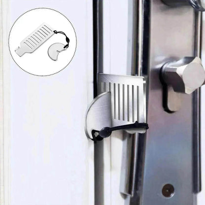 Door Free Punch Door Stopper Anti theft Buckle