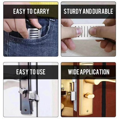 Door Free Punch Door Stopper Anti theft Buckle