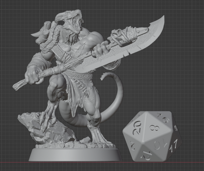 Dragonborn Barbarian | Battleaxe | 5e
