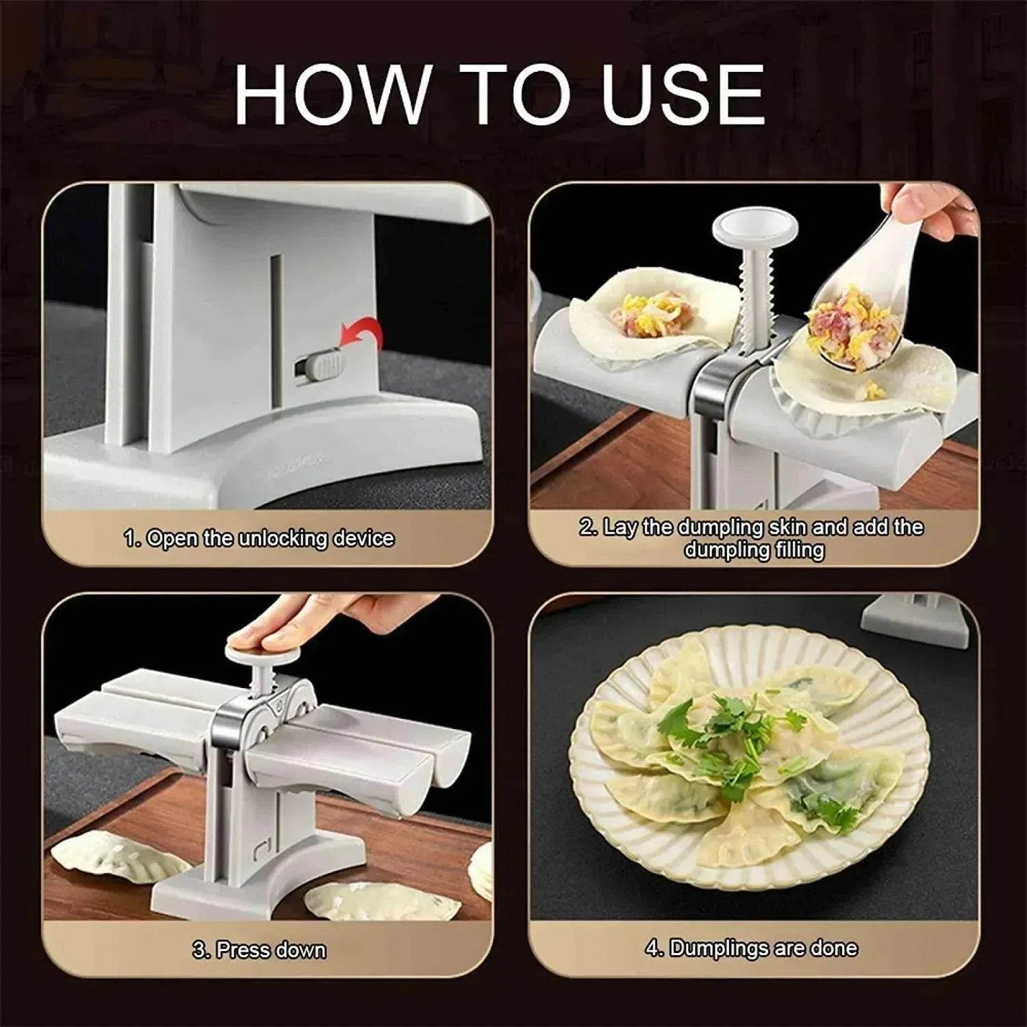 Dual-End Dumpling Mold: Easy Kitchen Tool