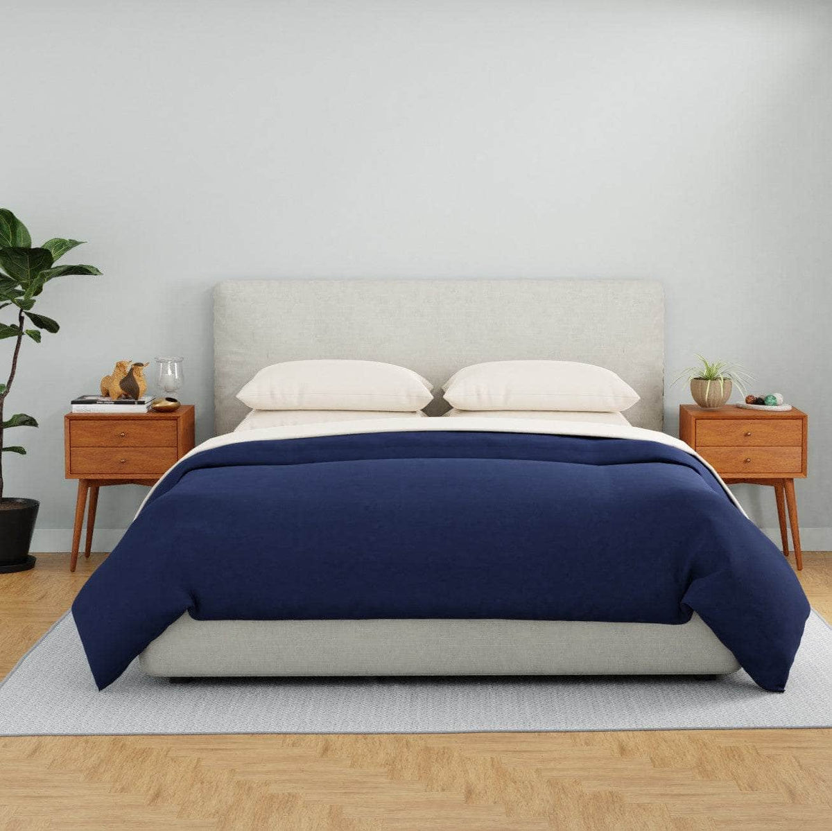Housse de couette en percale de coton bio Essential