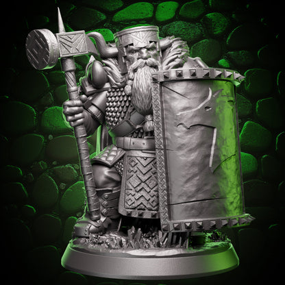 Paladin Nain - Bouclier et Marteau