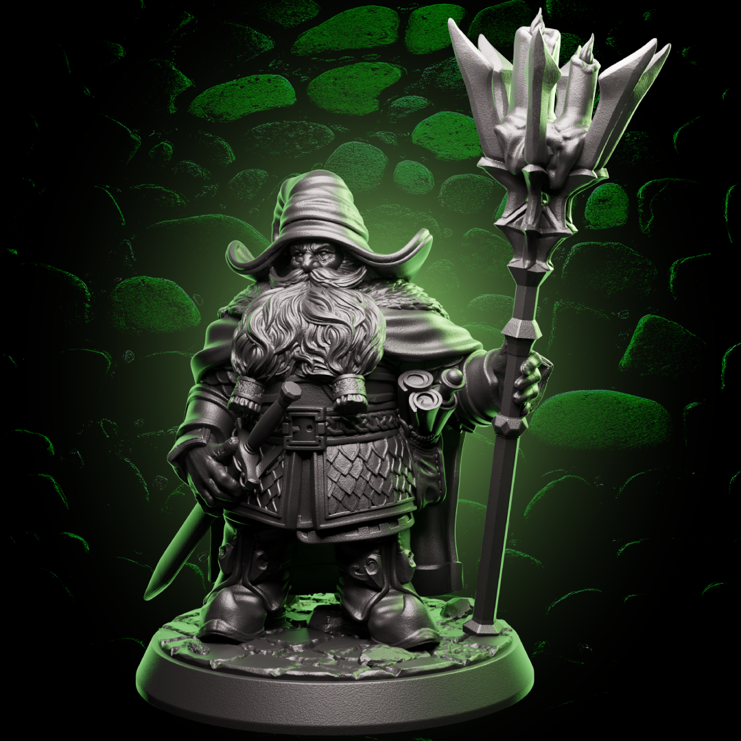Dwarf Wizard | Staff & Sword | 5e