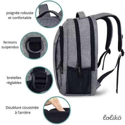 Black versatile backpack