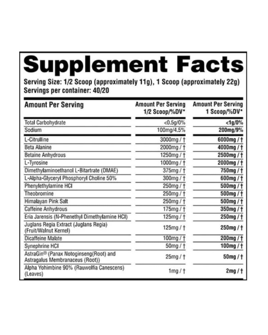 Anarchy Labs JAWAN High-Octane Pre-Workout