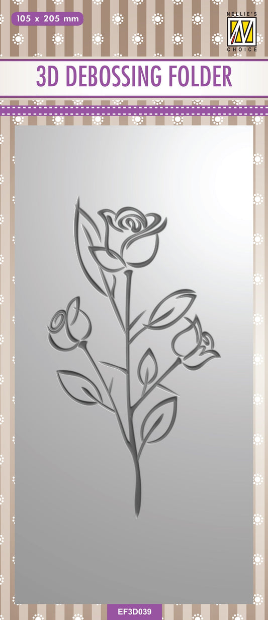 Nellie's Choice Classeur de Gaufrage 3D Slimline - Rose