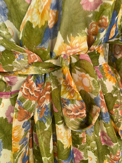 PRG6442 Sheer Avatar Pure Silk Kimono-Sleeved Jacket with Belt