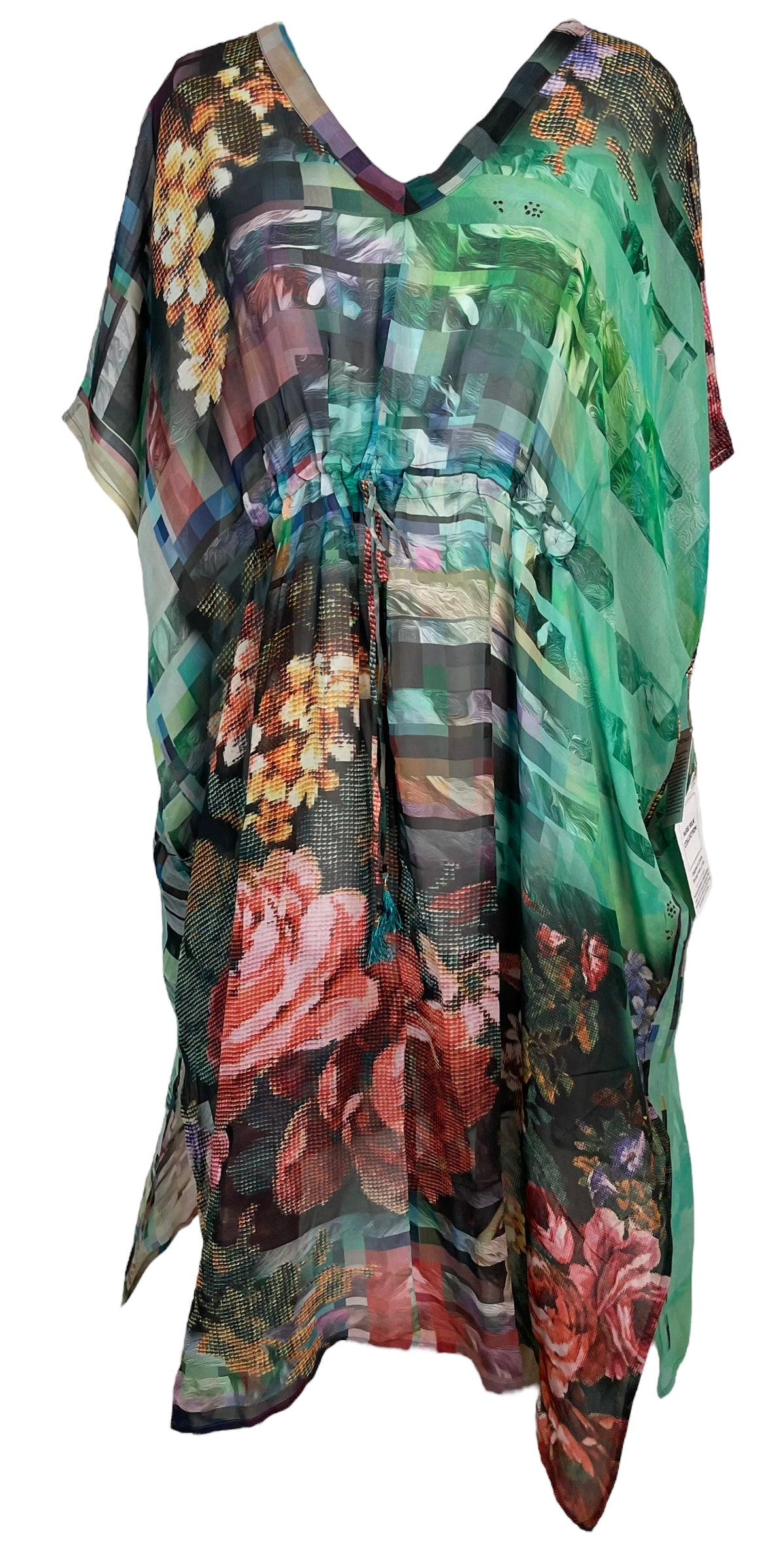 PRG6371 Sheer Avatar Pure Silk Maxi Kaftan