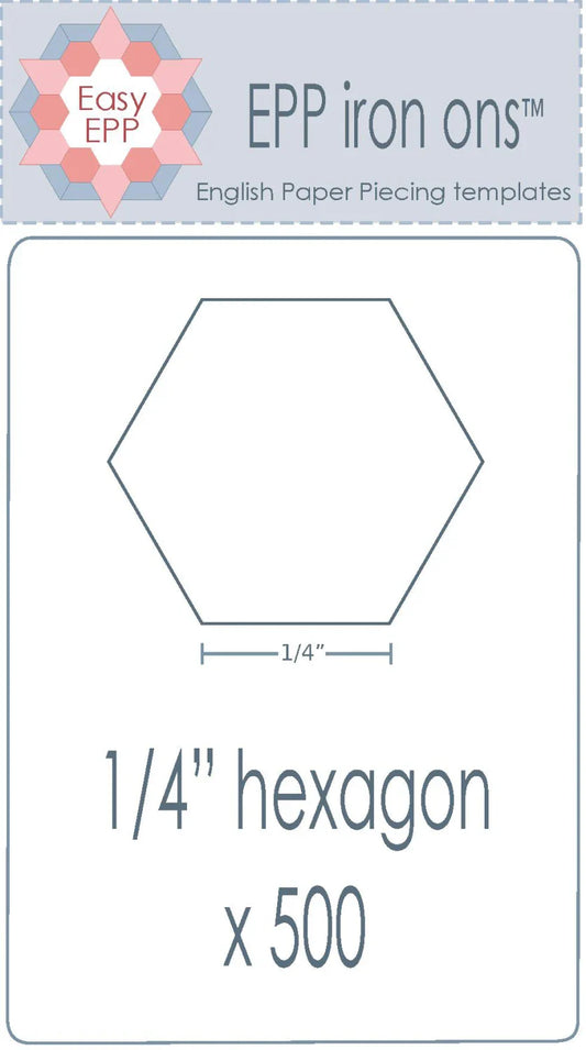Hexagones de 0,6 cm x 500 pièces - Thermocollant - Solubles dans l'eau