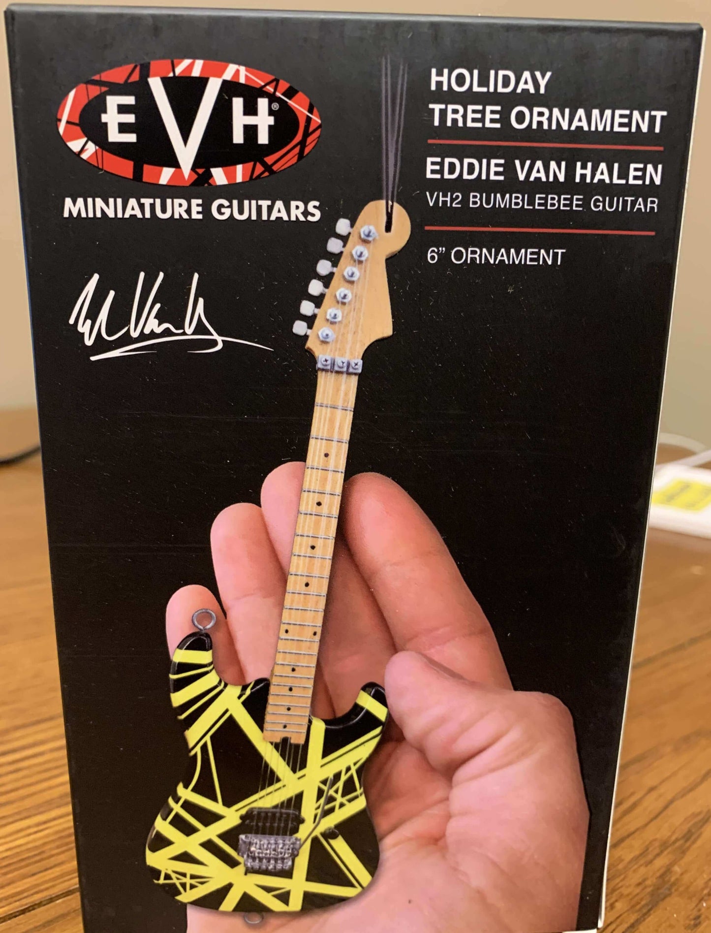 EVH Bumblebee Guitar Holiday Ornament - 6"