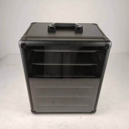 EVORETRO Aluminum Miniatures Display Case with 5 Magnetic Trays