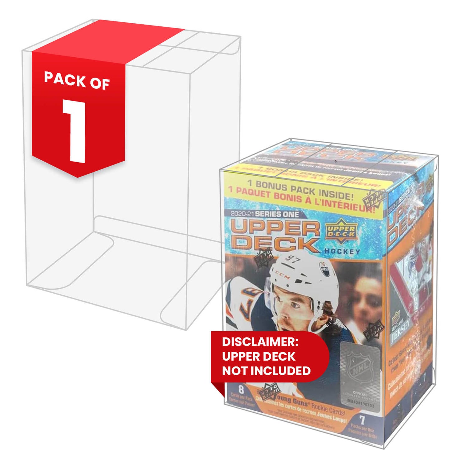 Boîte scellée de cartes de sport Upper Deck Series 1 - Protection en PET 0,45MM - EVORETRO