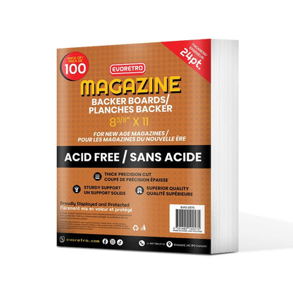 New Age Magazines Comic Backer Boards - Dos de protection 24PT