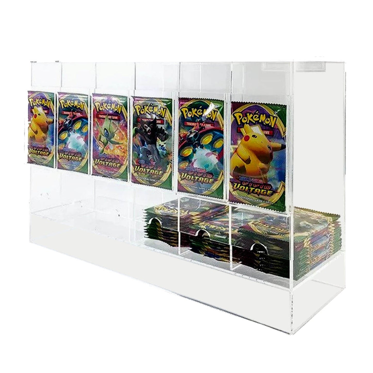 EVORETRO Acrylic Display Stand for Booster  DispenserPacks – Retail Counter Unit with Top Shelf