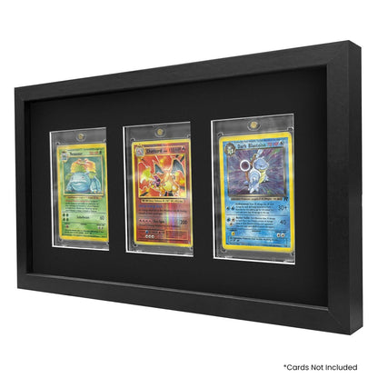 EVORETRO Wooden Display Frame for Cards, Magnetic holder