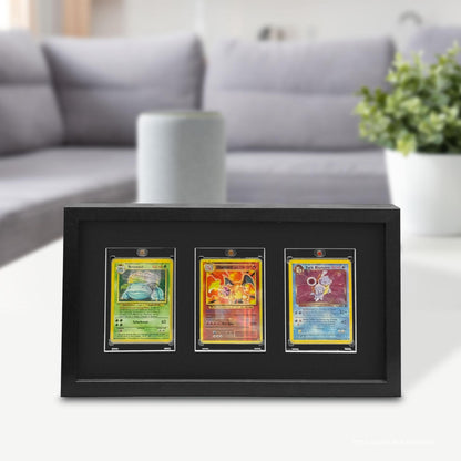EVORETRO Wooden Display Frame for Cards, Magnetic holder