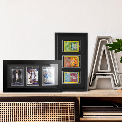 EVORETRO Wooden Display Frame for Cards, Magnetic holder
