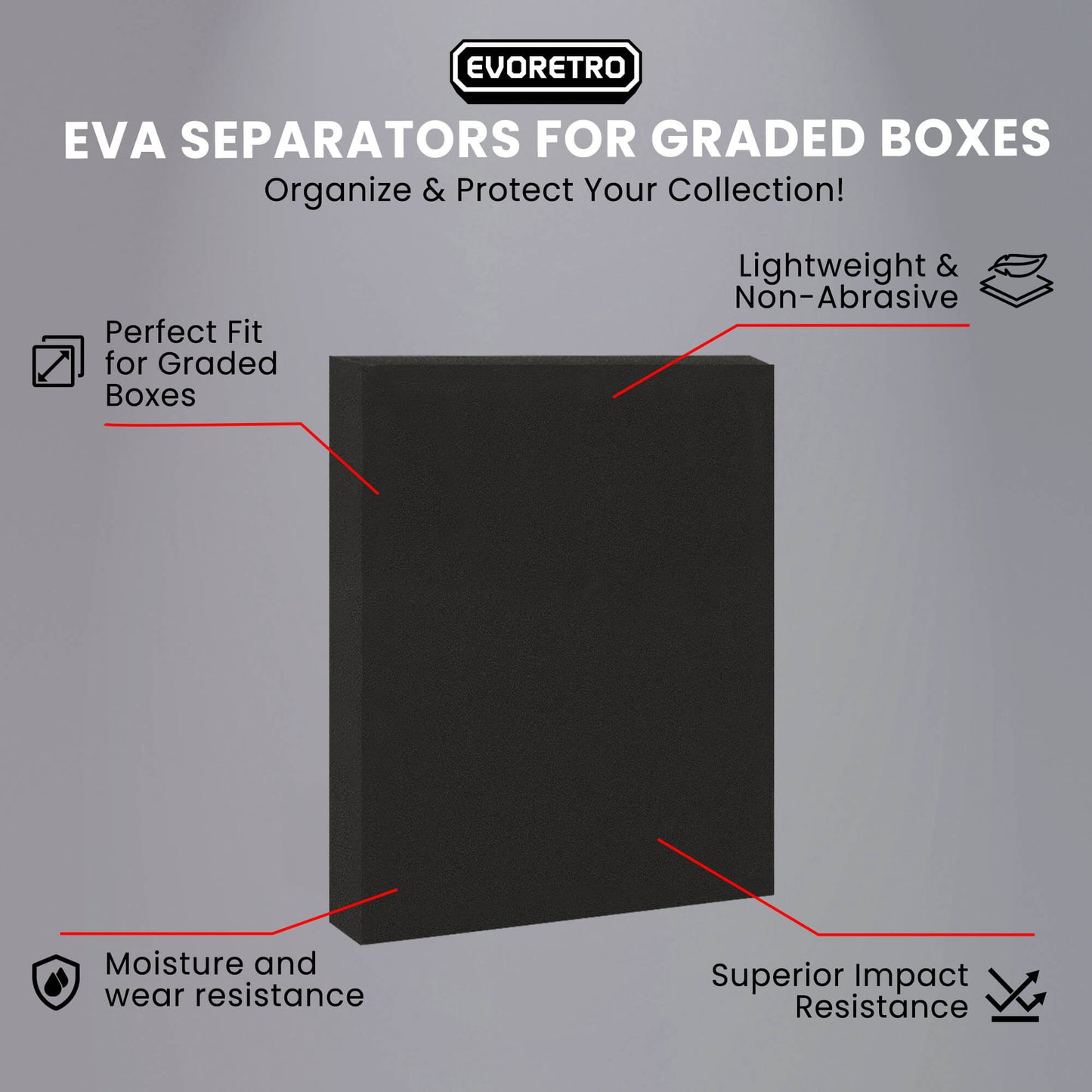 Séparateur EVA EVORETRO 3 pièces dans le sac OPP