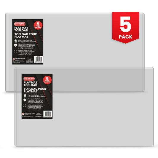 EVORETRO Protège-tapis de jeu 24x14 Lot de 5