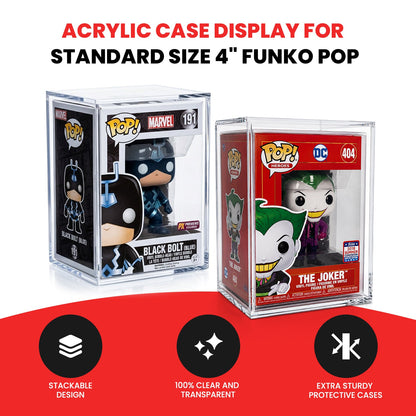 Présentoir en acrylique EVORETRO pour Funko Pop standard 4" (lot de 1)