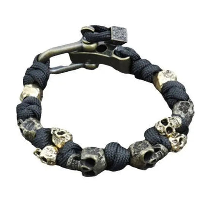 Easter Halloween Parachute Cord Hand-woven Gothic Retro Bracelet