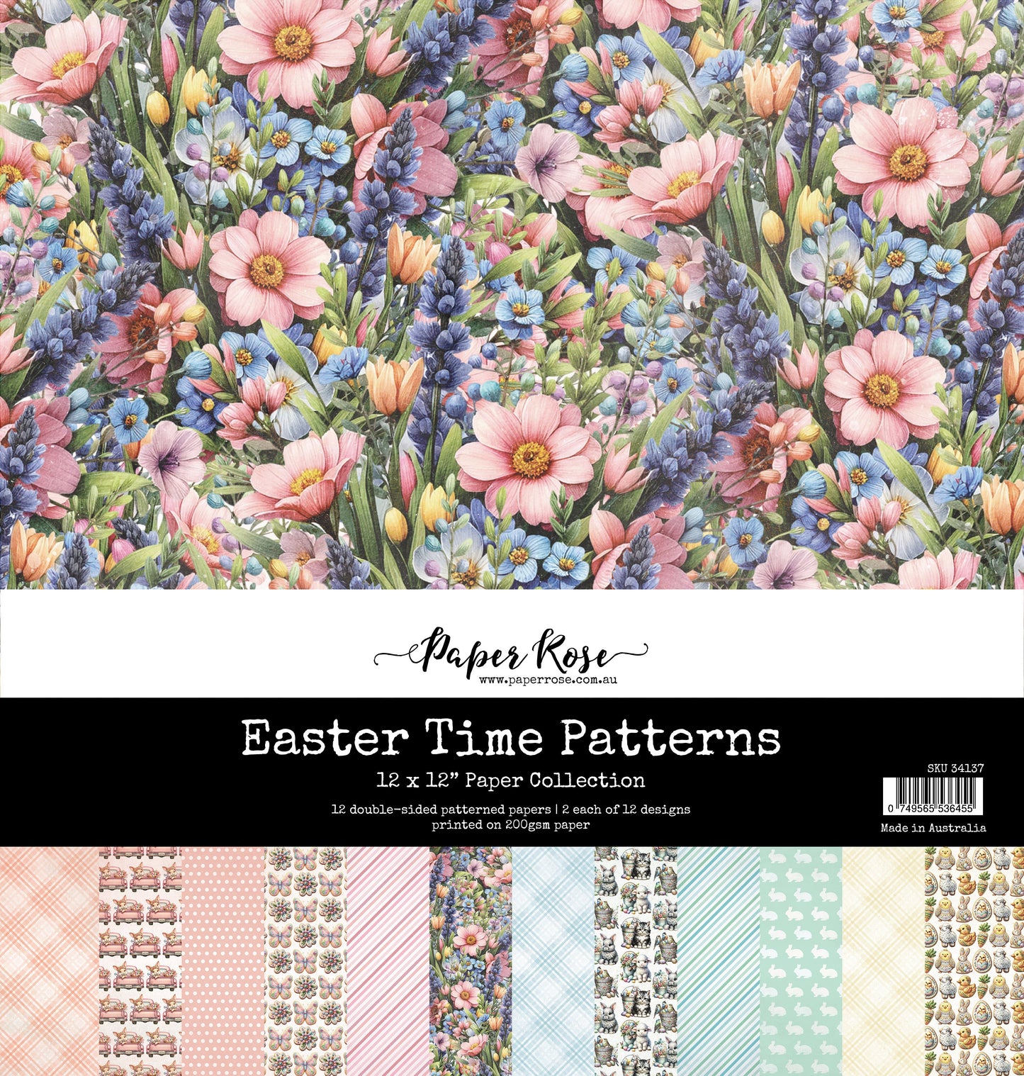 Easter Time Patterns 12x12 Paper Collection 34137