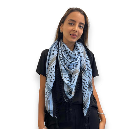 Echoes – Blue Mirage Kufiya (Keffiyeh) | Made in Jordan