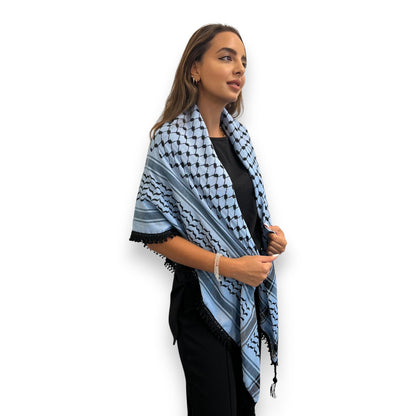 Echoes – Blue Mirage Kufiya (Keffiyeh) | Made in Jordan