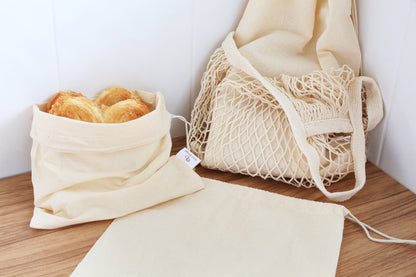 Sacs en vrac en coton (lot de 3)