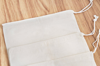 Sacs en vrac en coton (lot de 3)
