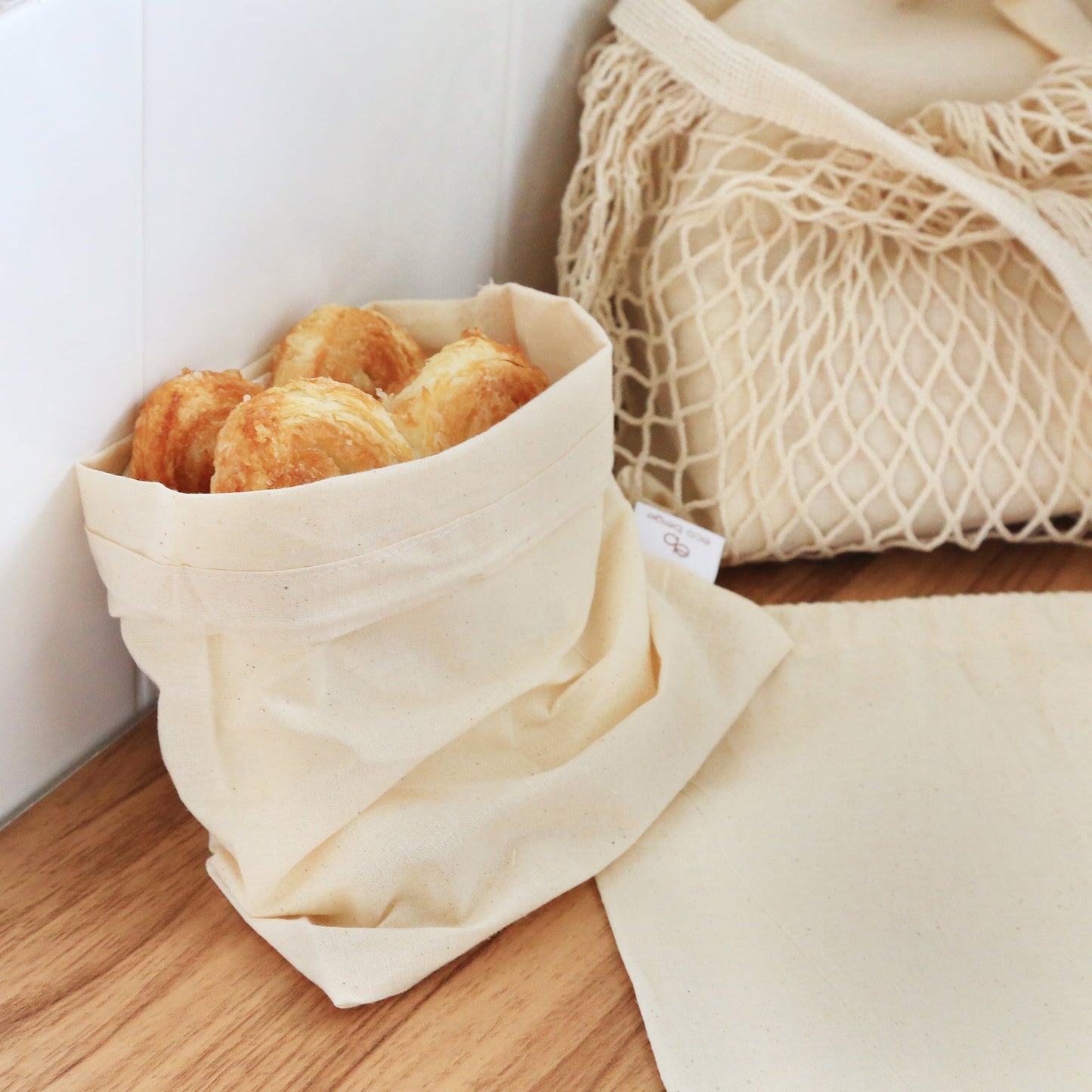Sacs en vrac en coton (lot de 3)