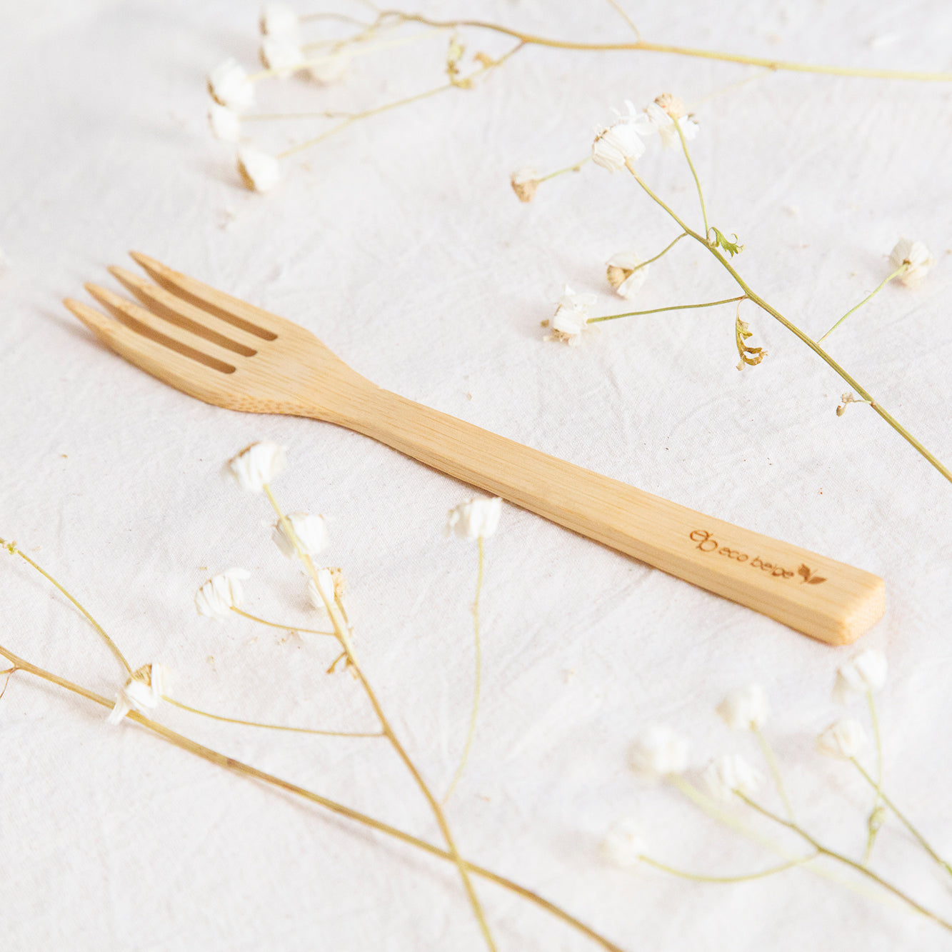 Fourchette en bambou naturel
