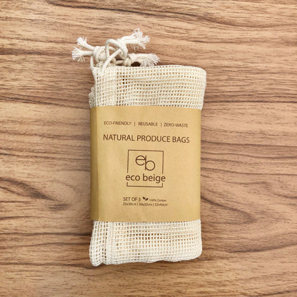 Cotton Produce Bags (Set of 3)
