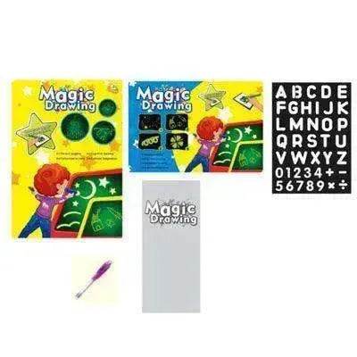 Educational Toy Drawing Pad 3D Magic 8 Light Effects Puzzle Board Sketchpad